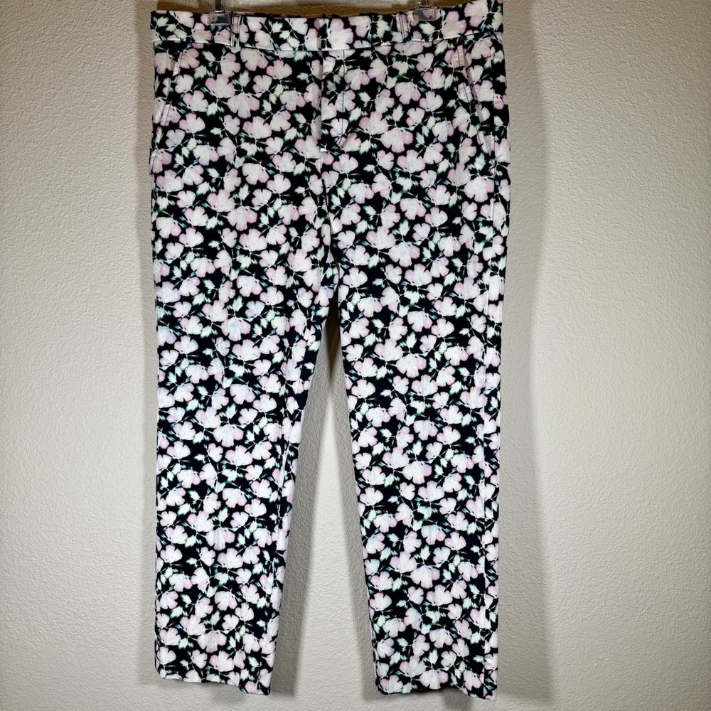 Banana Republic Floral Ryan Fit Pants Size 14P